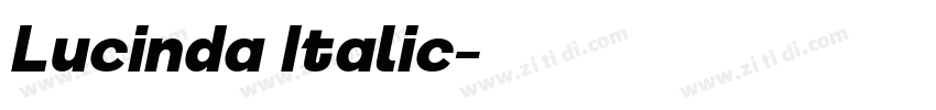 Lucinda Italic字体转换 Lucinda Italic字体转换